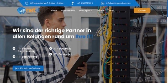 Professionelle Website erstellen lassen 34 Net IT Systemhaus