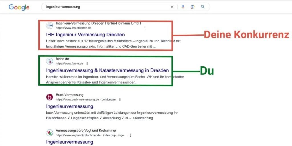 Professionelle Website erstellen lassen 16 Deine Konkurrenz und du - Google Suche - Bild