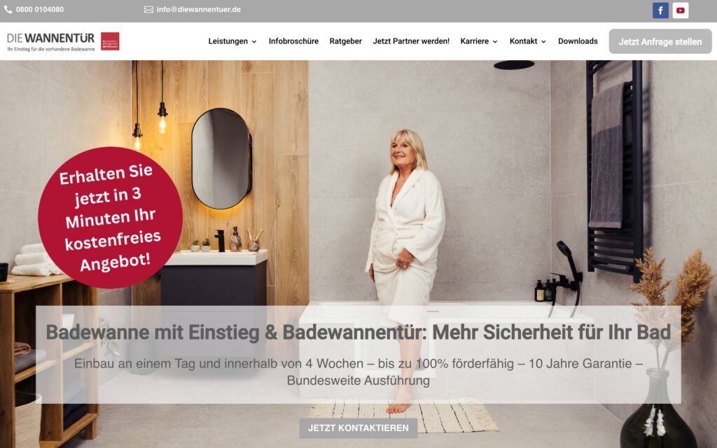 Website DIE WANNENTÜR